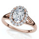 1 1/5Ct Oval Diamond Halo Engagement Ring 14k Gold Lab Grown