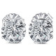 Certified 6.00CT Round Diamond Studs 14k White Gold Lab Grown