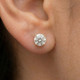 1 1/2ct TW Round Excellent Cut Diamond Studs 14k Yellow Gold Lab Grown Earrings