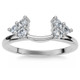 1/4Ct 6-Prong Diamond Guard Enhancer Insert Ring 14k Gold Lab Grown