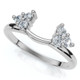 1/4Ct 6-Prong Diamond Guard Enhancer Insert Ring 14k Gold Lab Grown