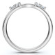 1/4Ct 6-Prong Diamond Guard Enhancer Insert Ring 14k Gold Lab Grown