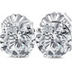 8Ct TW Certified Lab Grown Diamond Studs in 14k White Gold