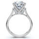 Certified 4 1/3Ct Round Diamond Engagement Ring With Accents 14k Gold Lab Grown