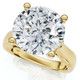 Certified 4 1/3Ct Round Diamond Engagement Ring With Accents 14k Gold Lab Grown