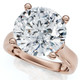 Certified 4 1/3Ct Round Diamond Engagement Ring With Accents 14k Gold Lab Grown