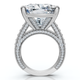 Certified 16Ct Cushion Diamond Engagement Ring 14k Gold Lab Grown