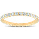 1 Ct T.W. Lab Grown Diamond Eternity Ring 14k Yellow Gold Stackable Wedding Band