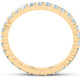 1 Ct T.W. Lab Grown Diamond Eternity Ring 14k Yellow Gold Stackable Wedding Band