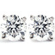 1 ct T.W. Diamond Screw Back Studs 14k White Gold Lab Grown Eco Friendly