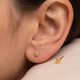 1/3 Ct T.W. Fancy Canary Yellow Lab Diamond Studs 14K Yellow Gold Lab Grown