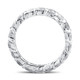 3Ct Diamond Eternity Wedding Ring Lab Grown Diamonds 14k White Gold