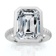 Certified 4Ct Bezel Solitaire Diamond Engagement Ring 14k Gold Lab Grown