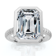 Certified 4Ct Bezel Solitaire Diamond Engagement Ring 14k Gold Lab Grown