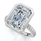 Certified 4Ct Bezel Solitaire Diamond Engagement Ring 14k Gold Lab Grown