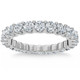 1 1/2ct Lab Grown Diamond Eternity U Prong Ring 10k White Gold Wedding Band 1 1/2ct Lab Grown Diamond Eternity U Prong Ring 10k White Gold Wedding Band