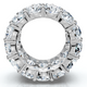 16 Ct Lab Grown Diamond 3-Row Eternity Wedding Ring in 10k White or Yellow Gold 16 Ct Lab Grown Diamond 3-Row Eternity Wedding Ring in 10k White or Yellow Gold