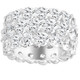 16 Ct Lab Grown Diamond 3-Row Eternity Wedding Ring in 10k White or Yellow Gold 16 Ct Lab Grown Diamond 3-Row Eternity Wedding Ring in 10k White or Yellow Gold