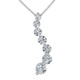 1/2 - 3 Ct Diamond 7-Stone Journey Pendant 14k Gold Necklace Lab Grown