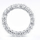 6 1/2 Ct Oval Lab Grown Diamond Eternity Ring Womens Wedding Band White Gold