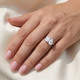 3.50Ct Moi Et Toi Diamond Ring Pear & Emerald Shape 14k White Gold Lab Grown