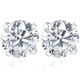 1 Carat (ctw) Diamond Studs in 14k White or Yellow Gold Lab Grown