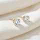 1 Carat (ctw) Diamond Studs in 14k White or Yellow Gold Lab Grown