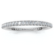1/2 Ct Lab Grown Diamond EX3 Eternity Ring Womens Bad 14k White Gold