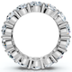 6 Ct EX3 Lab Grown Diamond Eternity Wedding Ring 14k White Gold