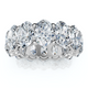 8Ct Oval Diamond Eternity RIng 14k Gold Platinum Band Lab Grown