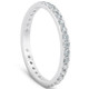 1/2ct Lab Grown Created Diamond Wedding Ring Womens Eternity Band 10k White Gold 1/2ct Lab Grown Created Diamond Wedding Ring Womens Eternity Band 10k White Gold
