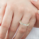 2 1/3Ct Bar Set Diamond Lab Grown Eternity Ring 14k Gold