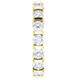 2 1/2 Ct Lab Grown Diamond Bar Set Eternity Ring 14k Yellow Gold