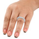 4Ct Diamond Eternity Wedding Ring Lab Grown Diamonds 14k White Gold