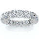 4Ct Diamond Eternity Wedding Ring Lab Grown Diamonds 14k White Gold