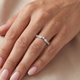 .90Ct Marquise Curved Diamond Wedding Ring 14k Gold or Platinum Lab Grown