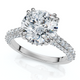 Certified 2 3/4Ct Diamond Engagement Ring 14k Gold Lab Grown