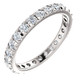 1 Ct Diamond Wedding Eternity Ring Lab Grown 14k White Gold