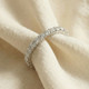 1 1/2 Ct Diamond Eternity Ring Women's Stackable 14k White Gold Band Lab Grown