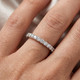 3/4Ct Diamond Eternity Ring Lab Grown Womens Anniversary Stackable Band 14k