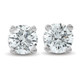 1.25CT TW Round Cut Lab Grown Diamond Studs Screw Back 14K White Gold