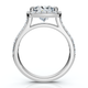 Certified 2 3/4Ct Princess Cut Diamond Engagement Wedding Ring Set 14k Lab Grown