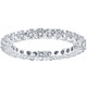 Round Brilliant Cut 1.00 ctw Diamond Platinum Eternity Band