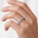 1/3 ct Diamond Infinity Vintage Wedding Ring 14K White Gold Lab Grown