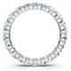 2 Ct Lab Grown Diamond Eternity Ring Womens Wedding Band 14k White Gold