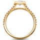 3/4 Ct Charlotte Lab Created Diamond Engagement Ring 14k Yellow Gold