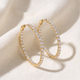 6.50Ct Diamond Hoops 14k Gold Women's Lab Grown Earrings 40mm Tall