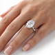 Certified 3Ct Oval Gorgia Solitaire Diamond Engagement Ring 14k Gold Lab Grown