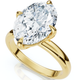 Certified 3Ct Oval Gorgia Solitaire Diamond Engagement Ring 14k Gold Lab Grown