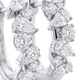 2Ct Pear & Round Ali Diamond Hoops 14k Gold 19mm Earrings Lab Grown